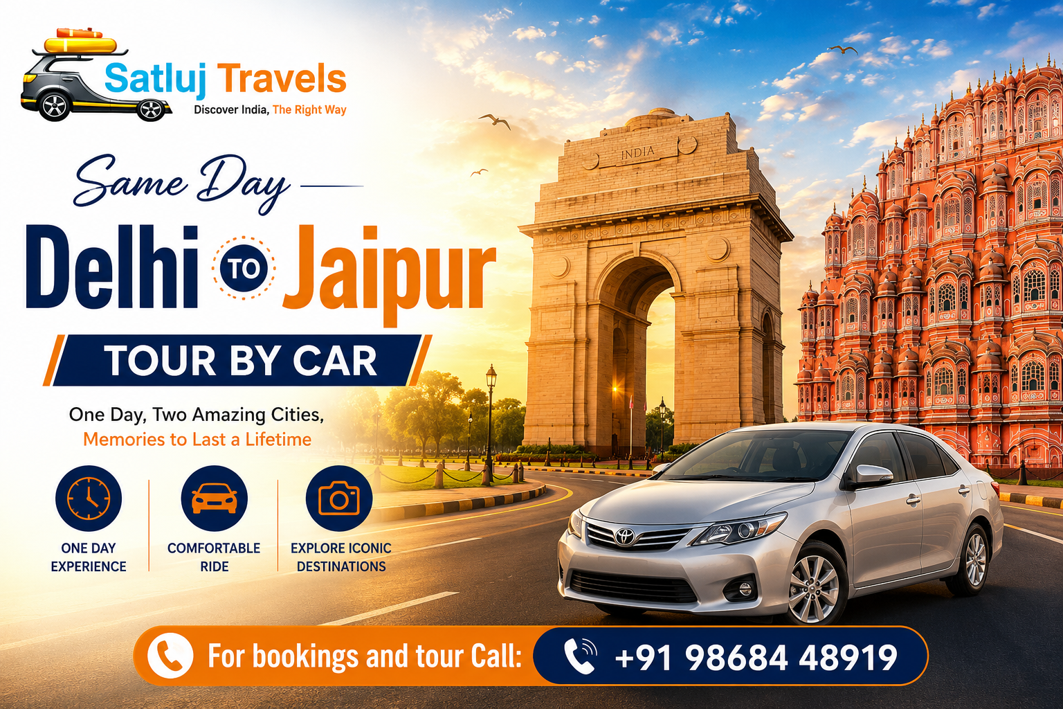 delhi to jaipur