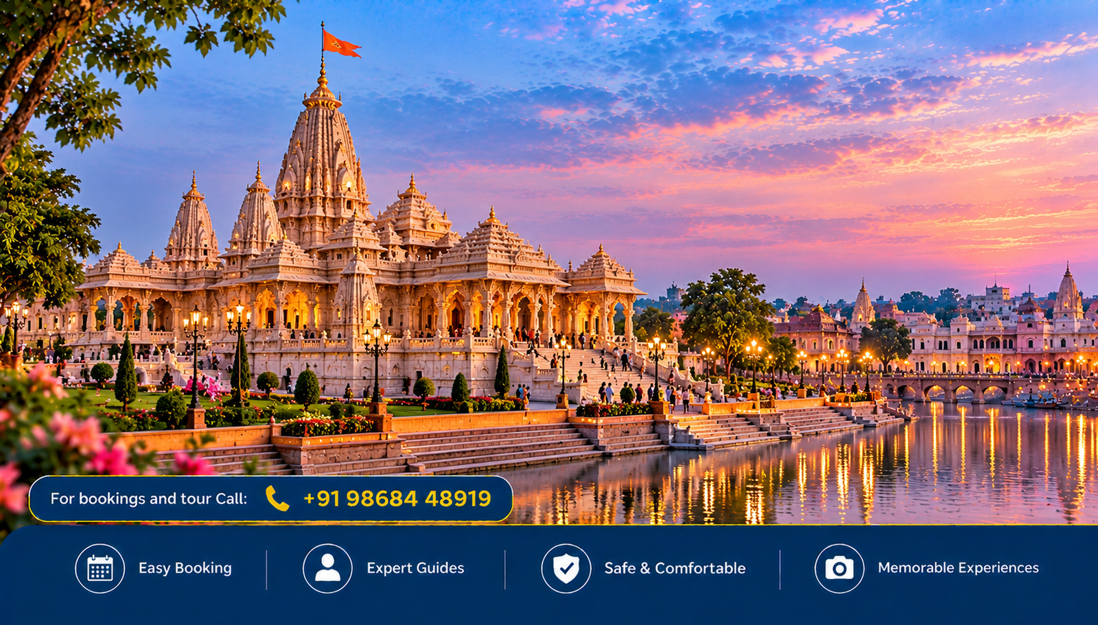 Ayodhya Ram Mandir at Dusk