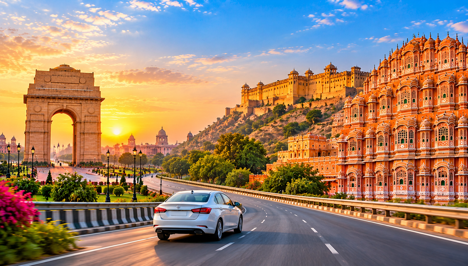 Delhi to Jaipur Sunset Road Trip