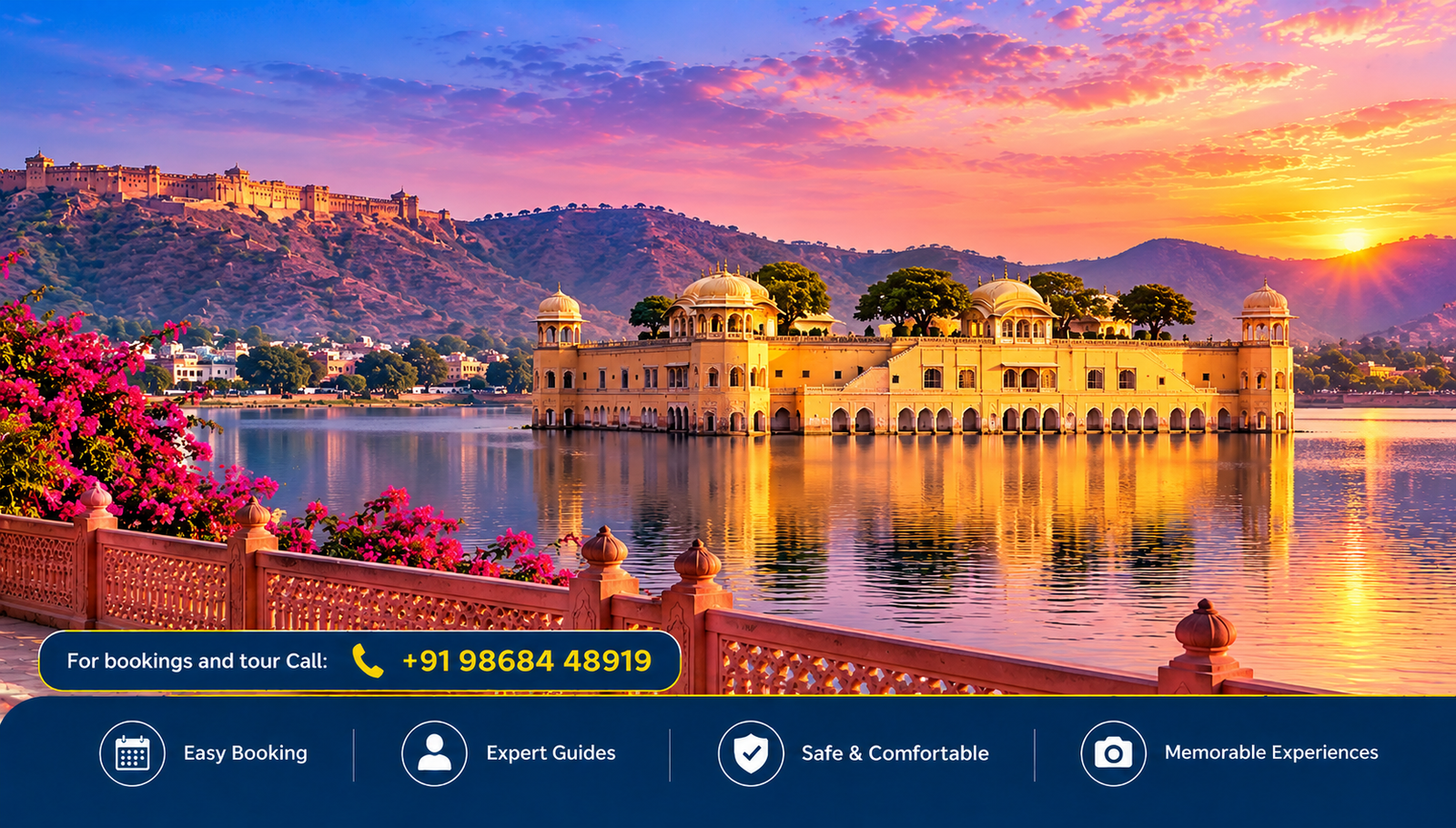 Jaipur Palace Reflections at Golden Hour