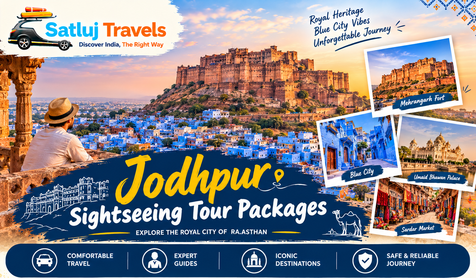 Jodhpur Blue City Travel Poster