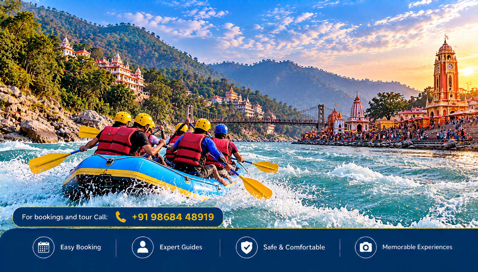 Rishikesh Rapids and Temple Adventures
